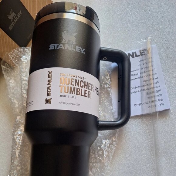 Stanley H2.0 Quencher Flowstate Tumbler 40 OZ - Black - NEW (open box) - Picture 1 of 3